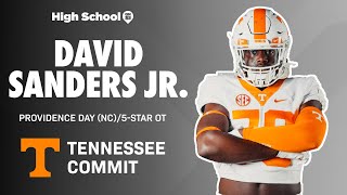 TENNESSEE LANDS THE NO 1 OT IN COUNTRY  5⭐️ DAVID SANDERS JR PICKS VOLS OVER GEORGIA CLEMSON 🏈 [upl. by Blakelee]