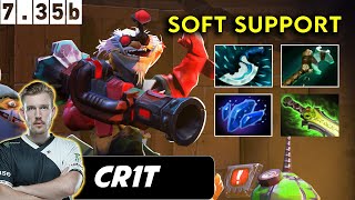 Cr1t Techies Soft Support  Dota 2 Patch 735b Pro Pub Gameplay [upl. by Levitt77]