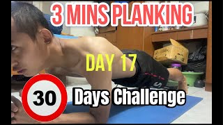 3 minutes planking challenge Day 17 [upl. by Enilav377]