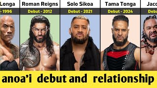 WWE Anoai Family All Wrestlers Debut wwe [upl. by Einattirb]