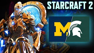 STARCRAFT 2 LIVE TOURNAMENT Michigan vs Michigan State University [upl. by Aruol]