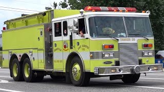 Grantville Volunteer Fire Department Tanker 39 Responding 7922 [upl. by Tattan]