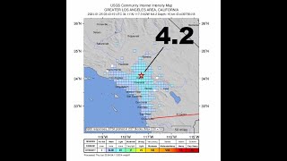 42 earthquake likely foreshock hits the Los Angeles Basin  WARNING 62 earthquake is likely in [upl. by Ennoirb959]