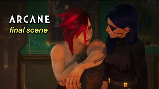 ARCANE Season 2 Final Scene  Caitlyn and Vis talk [upl. by Normi]