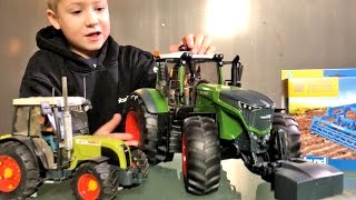 BRUDER TRACTORS for Kids 🚜FENDT 1050 VARIO farming gear for CHILDREN [upl. by Teri465]