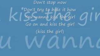 Ashley tisdale lyrics kiss the girl [upl. by Anitsej]