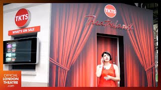 Cornley try selling tickets at the iconic TKTS Booth  The Play That Goes Wrong [upl. by Anyr991]