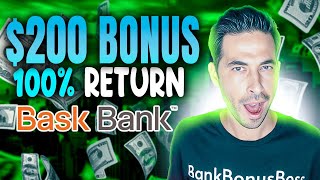 100 RETURN 200 Bask Bank Bonus Review  Bank Bonus Reviews [upl. by Nongim597]