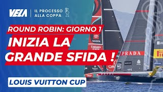 AL VIA LA GRANDE SFIDA LOUIS VUITTON CUP ROUND ROBIN GIORNO 1 [upl. by Saraann251]