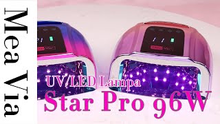 UVLED lampa Star Pro 96W  Mea Via Nails Wolrd [upl. by Alemahs]