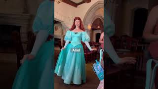 Disney princesses at Akershus in Epcot disneyworld disneyprincess snowwhite tiana ariel belle [upl. by Ayat641]