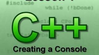 C Console Lesson 1 Creating a Console Application 2008 [upl. by Nikral]