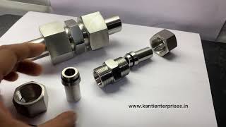 Stainless Steel Hydraulic Fittings DIN 2353 Hydraulic fittings Ermeto fittings [upl. by Alyad]