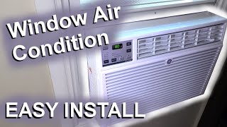 ❄️ Installing a Window Air Conditioning Unit  How to DIY [upl. by Medor919]