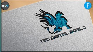 TBO Graphics Eagle LogoPixellab Logo Complete TutorialLogo designing with Pixellab app [upl. by Atiek]