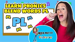 Learn Phonics Song for Children Blends Songs Letter PL  Consonant Song for Kids by Patty Shukla [upl. by Atsirak767]