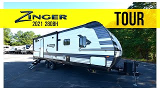 2021 CrossRoads Zinger 280BH Bunk House Travel Trailer Camper RV at Southern RV in McDonough GA [upl. by Nnyled]