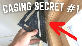 Window amp Door Casing Installation Secret 1 Proud Drywall or Jamb Just Roll The Miter [upl. by Eardna]