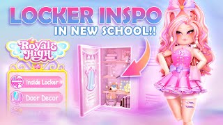 LOCKER DECORATION Inspo You SHOULD Use In CAMPUS 3 🏰 Royale High New School Tips [upl. by Cristi]