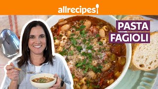 How to Make Pasta e Fagioli Pasta and Beans  Get Cookin’  Allrecipescom [upl. by Sarge720]