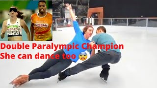 Shocked She is blind but not limited Libby Clegg dances on ice [upl. by Karleen581]