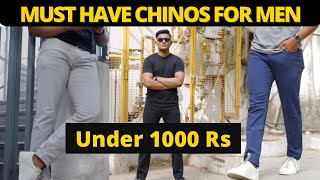 5 Must Have Chinos For Men  Wardrobe Essentials  Chino Outfits [upl. by Lovering]