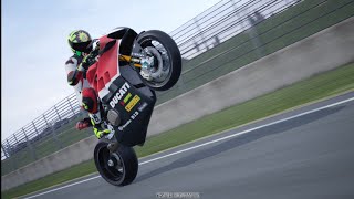 Valentino Rossi test ride Ducati Panigale V4R  Ride 4 [upl. by Ahearn54]