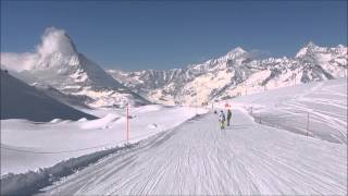 Skiing Zermatt Hohtälli  Riffelberg [upl. by Dilan833]