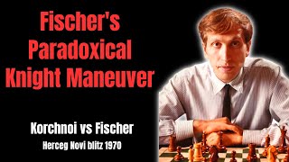 Paradoxical Chess Retreat to Attack Korchnoi vs Fischer [upl. by Darcia]