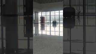 Automatic Floor Scrubber and Dryer at Railway Station [upl. by Dash]