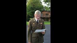 World War II Veteran Ralph Maxwell says 4 More Years [upl. by Suiramed]