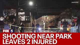 NYC shooting near park leaves 2 injured [upl. by Meredi]