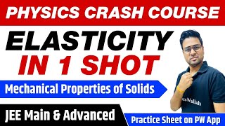 ELASTICITY in One Shot  All Concepts Tricks amp PYQs  Class 11  JEE Main amp Advanced [upl. by Kellyann]