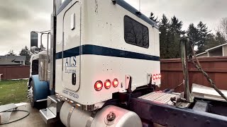 Peterbilt 389 Cutting BIG Hole in sleeper for window and INSTALL [upl. by Monagan]