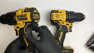 Comparison DeWalt DCD708 vs DCD709 Atomic DrillDriver vs Hammer Drill [upl. by Gracye]