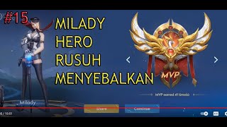 MILADY HONOR OF KINGS  GAMEPLAY 15  MAGE PALING RUSUH MENYEBALKAN [upl. by Bik362]