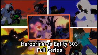 quotDreadLord and Entity 303 Vs Herobrinequot Full Animation Minecraft Fight Animation [upl. by Enutrof756]