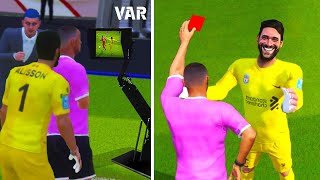 DLS 23 vs eFootball 23 vs FIFA Mobile vs Total vs Vive Le  WHAT HAPPENS IF YOUR GK GET A RED CARD [upl. by Grani]