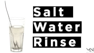 Salt Water Mouth Rinse for Gingivitis  Simple safe and effective for gum health  Do Not Swallow [upl. by Sakiv]