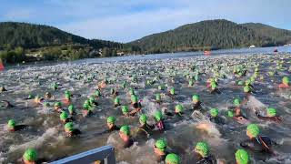 Départ du triathlon XL de Gérardmer Je vois la Vie En Vosges Van Rysel [upl. by Donnie]