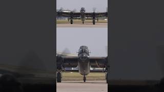 Avro Lancaster PA474 on the ground at Bournemouth Airport [upl. by Rorke]