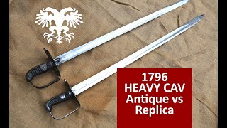 1796 Heavy Cavalry Sword  Antique vs Replica [upl. by Ecilayram]