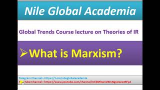 Global Trends Chap 1 What is Marxism [upl. by Annahs]