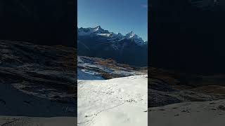 Switzerland diaries Zermatt matterhorn train journey full of ice beautiful view [upl. by Adnoral434]