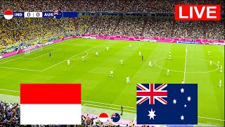 INDONESIA VS AUSTRALIA Live Streaming I Kualifiaksi Piala Dunia 2026 Siaran Langsung  simulasi PES [upl. by Ahsenal]