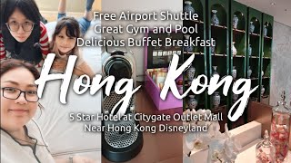 Hong Kong Room Tour The Silveri Hotel Where to Stay Near Airport Ngong Ping Disneyland Ep 2 [upl. by Lose]