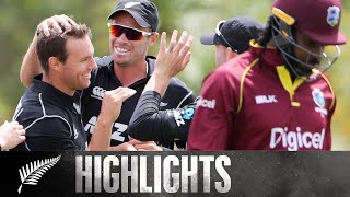 Bracewell Gets Gayle With His First Ball  HIGHLIGHTS  1st ODI  BLACKCAPS v Windies 2017 [upl. by Akitnahs]