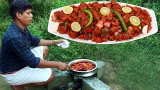 RESTAURANT CHILLI CHIKEN  Spcy Indian Recipe  Village Food Channel [upl. by Ikiv]