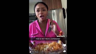 Skai Jackson Tries A Pregnancy Craving From ChickfilA 🤰🏽♥️ [upl. by Shanleigh]