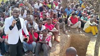 Rev Alexander Kambiri preaching at a funeral service in Malomo Ntchisi [upl. by Arria563]